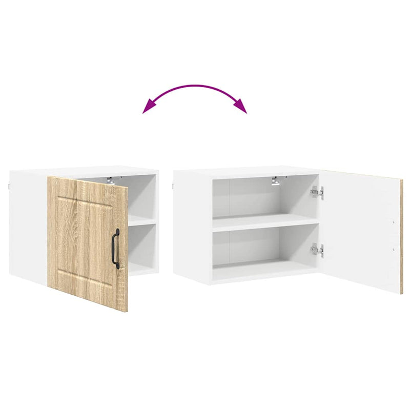 vidaXL Konyhaszekrény polcokkal Sonoma tölgy 50 x 31 x 40 cm Faanyag