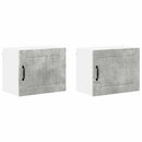 vidaXL Konyhaszekrény 2 pcs Beton Szürke 50 x 31 x 40 cm Faanyag