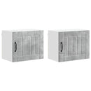 vidaXL Fali Szekrény LUCCA 2 pcs Betonszürke 50 x 31 x 40 cm