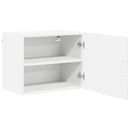 vidaXL Fali Szekrény LUCCA Magasfényű Fehér 50 x 31 x 40 cm Szerelt Fa