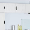 vidaXL Konyhaszekrény 2 pcs Magas Fényű Fehér 50 x 31 x 40 cm Faanyag