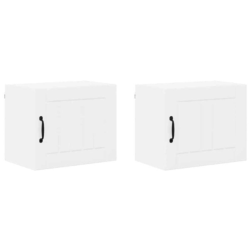 vidaXL Konyhaszekrény 2 pcs Magas Fényű Fehér 50 x 31 x 40 cm Faanyag