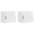 vidaXL Fali Szekrény LUCCA 2 pcs Magasfényű Fehér 50 x 31 x 40 cm
