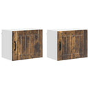 vidaXL Fali Szekrény LUCCA 2 pcs Füstös Tölgy 50 x 31 x 40 cm