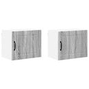 vidaXL Konyhaszekrény 2 pcs Szürke Sonoma 50 x 31 x 40 cm Faanyag