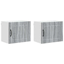 vidaXL Fali Szekrény LUCCA 2 pcs Szürke Sonoma 50 x 31 x 40 cm