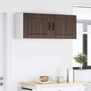 vidaXL Fali Szekrény LUCCA 2 pcs Barna Tölgy 50 x 31 x 40 cm