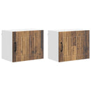 vidaXL Fali Szekrény LUCCA 2 pcs Antik Fa 50 x 31 x 40 cm Szerelt Fa