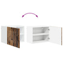 vidaXL Fali Szekrény LUCCA 2 pcs Antik Fa 50 x 31 x 40 cm Szerelt Fa