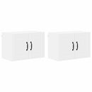 vidaXL Konyhaszekrény polcokkal 2 pcs Fehér 60 x 31 x 40 cm Faanyag