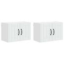 vidaXL Fali Szekrény LUCCA 2 pcs Fehér 60 x 31 x 40 cm Szerelt Fa