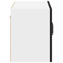 vidaXL Fali konyhaszekrény polcokkal Fekete 60 x 31 x 40 cm Faanyag