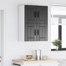 vidaXL Fali Szekrény LUCCA 2 pcs Fekete 60 x 31 x 40 cm Szerelt Fa