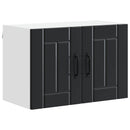 vidaXL Fali Szekrény LUCCA 2 pcs Fekete 60 x 31 x 40 cm Szerelt Fa