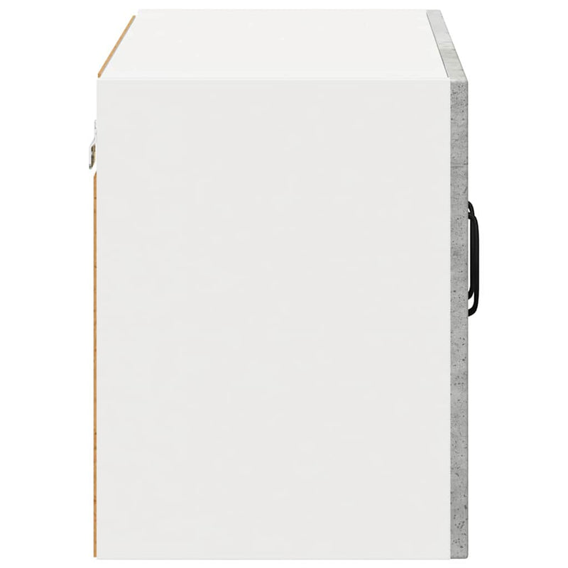 vidaXL Fali konyhaszekrény Beton Szürke 60 x 31 x 40 cm Faanyag