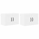 vidaXL Konyhai faliszekrények 2 pcs Magas Fényű Fehér 60 x 31 x 40 cm