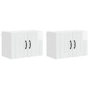vidaXL Fali Szekrény LUCCA 2 pcs Magasfényű Fehér 60 x 31 x 40 cm