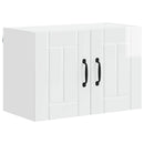 vidaXL Fali Szekrény LUCCA 2 pcs Magasfényű Fehér 60 x 31 x 40 cm