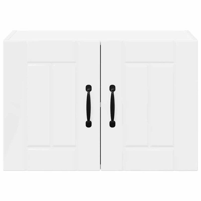 vidaXL Konyhai faliszekrények 2 pcs Magas Fényű Fehér 60 x 31 x 40 cm