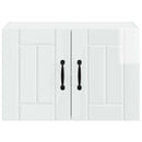 vidaXL Fali Szekrény LUCCA 2 pcs Magasfényű Fehér 60 x 31 x 40 cm