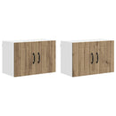 vidaXL Fali Szekrény LUCCA 2 pcs Kézműves Tölgy 60 x 31 x 40 cm