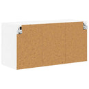 vidaXL Fali Szekrény LUCCA Fehér 80 x 31 x 40 cm Szerelt Fa