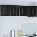 vidaXL Fali Szekrény LUCCA Fekete 80 x 31 x 40 cm Szerelt Fa