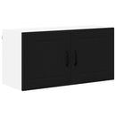 vidaXL Konyhaszekrény polcokkal Fekete 80 x 31 x 40 cm Faanyag