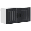 vidaXL Fali Szekrény LUCCA Fekete 80 x 31 x 40 cm Szerelt Fa
