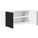 vidaXL Konyhaszekrény polcokkal Fekete 80 x 31 x 40 cm Faanyag