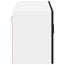 vidaXL Konyhaszekrény polcokkal Fekete 80 x 31 x 40 cm Faanyag