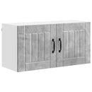 vidaXL Fali Szekrény LUCCA Betonszürke 80 x 31 x 40 cm Szerelt Fa