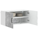 vidaXL Fali Szekrény LUCCA Betonszürke 80 x 31 x 40 cm Szerelt Fa