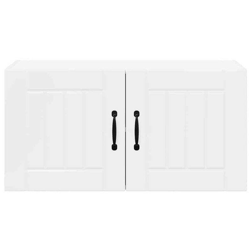 vidaXL Konyhaszekrény Magas Fényű Fehér 80 x 31 x 40 cm Faanyag