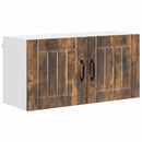 vidaXL Fali Szekrény LUCCA Füstös Tölgy 80 x 31 x 40 cm Szerelt Fa