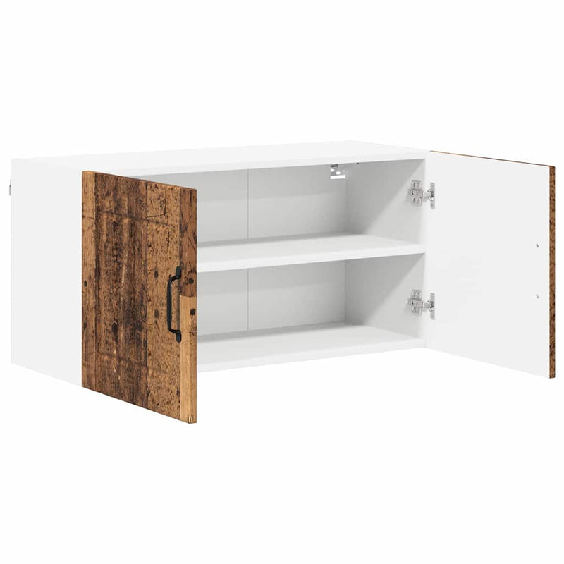 vidaXL Konyhaszekrény polcokkal Öreg fa 80 x 31 x 40 cm Faanyag