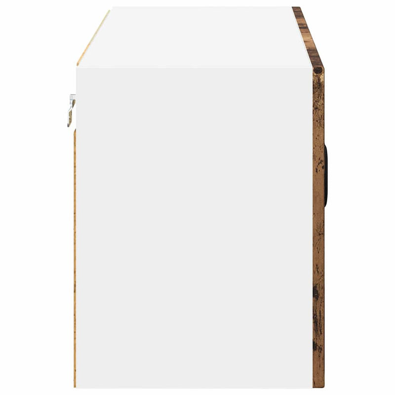 vidaXL Konyhaszekrény polcokkal Öreg fa 80 x 31 x 40 cm Faanyag