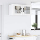 vidaXL Fali üveges szekrény LUCCA Fehér 80 x 31 x 40 cm Szerelt Fa