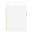 vidaXL Fali üveges szekrény LUCCA Fehér 80 x 31 x 40 cm Szerelt Fa