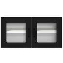 vidaXL Konyhaszekrény polcokkal Fekete 80 x 31 x 40 cm Faanyag