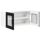 vidaXL Konyhaszekrény polcokkal Fekete tölgy 80 x 31 x 40 cm Faanyag