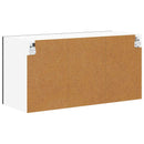 vidaXL Fali üveges szekrény LUCCA Fekete Tölgy 80 x 31 x 40 cm