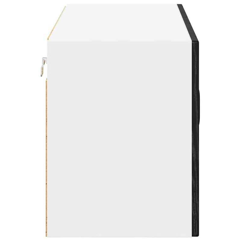 vidaXL Konyhaszekrény polcokkal Fekete tölgy 80 x 31 x 40 cm Faanyag