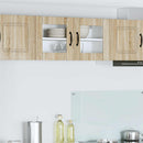 vidaXL Fali üveges szekrény LUCCA Sonoma Tölgy 80 x 31 x 40 cm