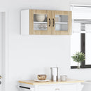 vidaXL Fali üveges szekrény LUCCA Sonoma Tölgy 80 x 31 x 40 cm