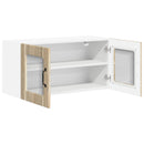vidaXL Fali üveges szekrény LUCCA Sonoma Tölgy 80 x 31 x 40 cm