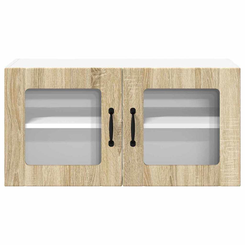 vidaXL Konyhaszekrény polcokkal Sonoma tölgy 80 x 31 x 40 cm Faanyag