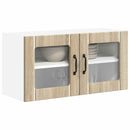vidaXL Fali üveges szekrény LUCCA Sonoma Tölgy 80 x 31 x 40 cm