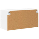 vidaXL Fali üveges szekrény LUCCA Betonszürke 80 x 31 x 40 cm