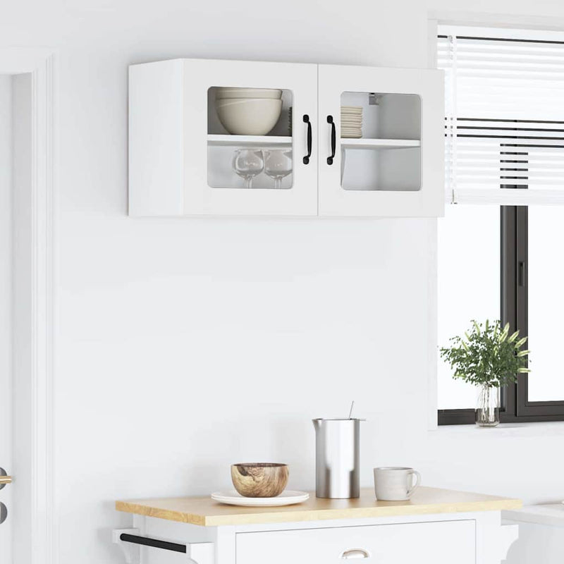 vidaXL Konyhaszekrény Magas Fényű Fehér 80 x 31 x 40 cm Faanyag